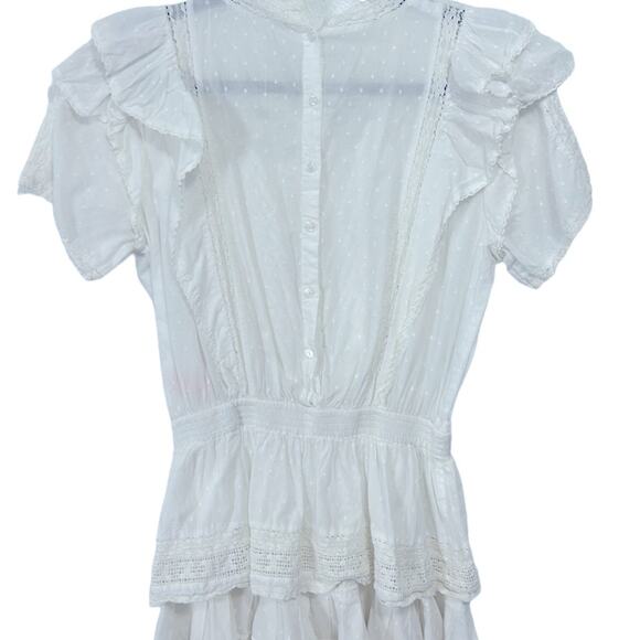 Maia Bergman Mery Dress White Summer mini dress women’s size XL - Picture 8 of 9